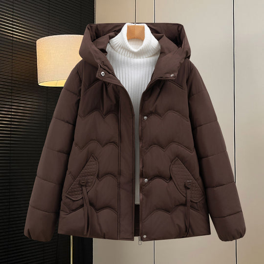 Damen Steppjacke mit Kapuze und Eingrifftaschen EB