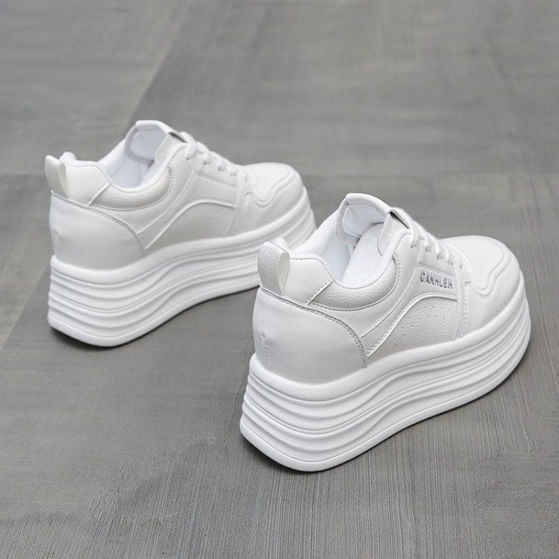 Damen modische Plateau Sneakers EB