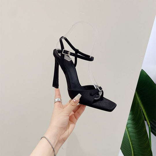 Damen elegante Slingback High Heel Sandalen EB