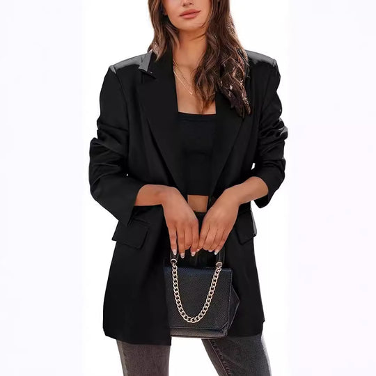 Damen großzügig geschnittener Oversize-Blazer EB
