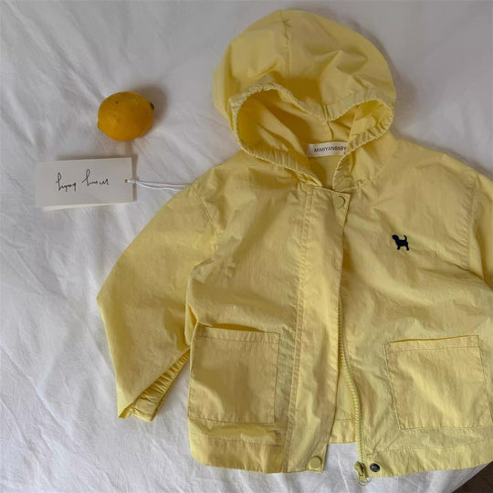 Unisex nan leichtgewicht Kapuzenpackbare Windbreaker-Jacke mit elastischen Bündchen und vorderen Patten Taschen EB