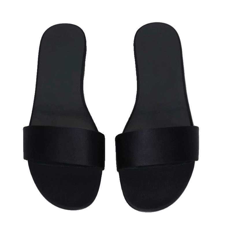 Damen Flache Slipper mit klassischem Riemendesign EB