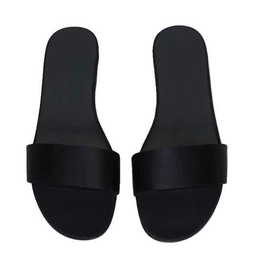 Damen Flache Slipper mit klassischem Riemendesign EB