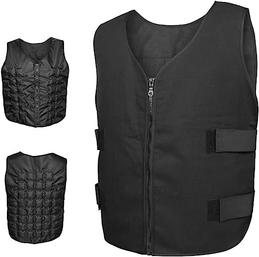 Herren nan verstellbare Gewichtsweste mit abnehmbaren Arm-Pads und Klettverschluss EB