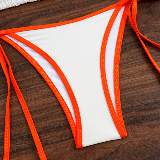Damen Bikini-Set mit verstellbaren Trägern und raffinierten Knoten EB