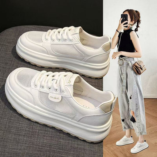 Damen Chunky Sneakers mit atmungsaktiver Mesh-Oberfläche und dämpfender Sohle EB