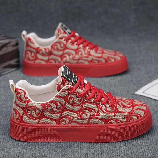 Damen Modische Sneaker mit einzigartigem Textildesign und rutschfester Sohle EB