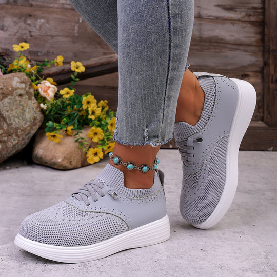 Damen Atmungsaktive Sneakers mit innovativem Strickdesign EB