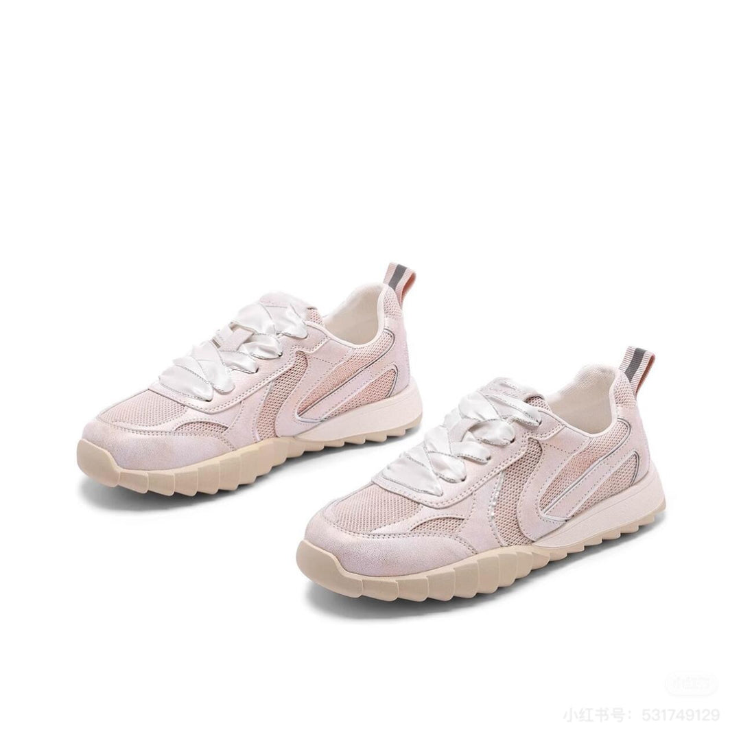 Damen Sportliche Sneakers mit atmungsaktivem Obermaterial und flexibler Sohle EB