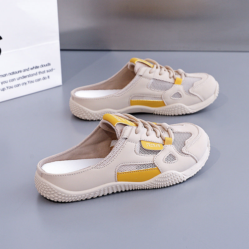 Damen Slip-On Sneakers mit atmungsaktiver Mesh-Oberfläche und rutschfester Sohle EB