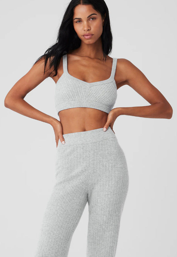 Damen Komfortables Waffelstrick-Set EB