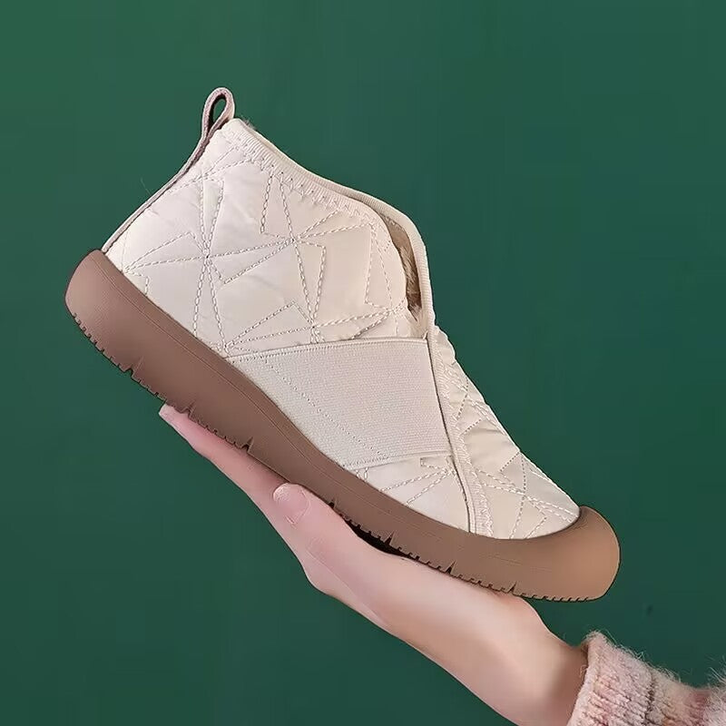 Damen modische Stiefeletten mit isolierendem Innenfutter und rutschfester Sohle EB
