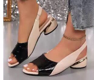 Damen Slingback-Sandalen mit elegantem Netzdesign und verstellbarem Riemen EB