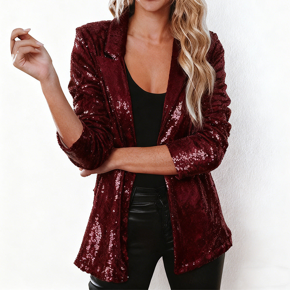 Damen Glitzer Blazer EB