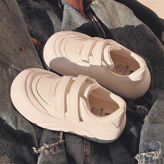 Damen Komfortable Sneaker mit verstellbarem Klettverschluss und gepolsterter Sohle EB