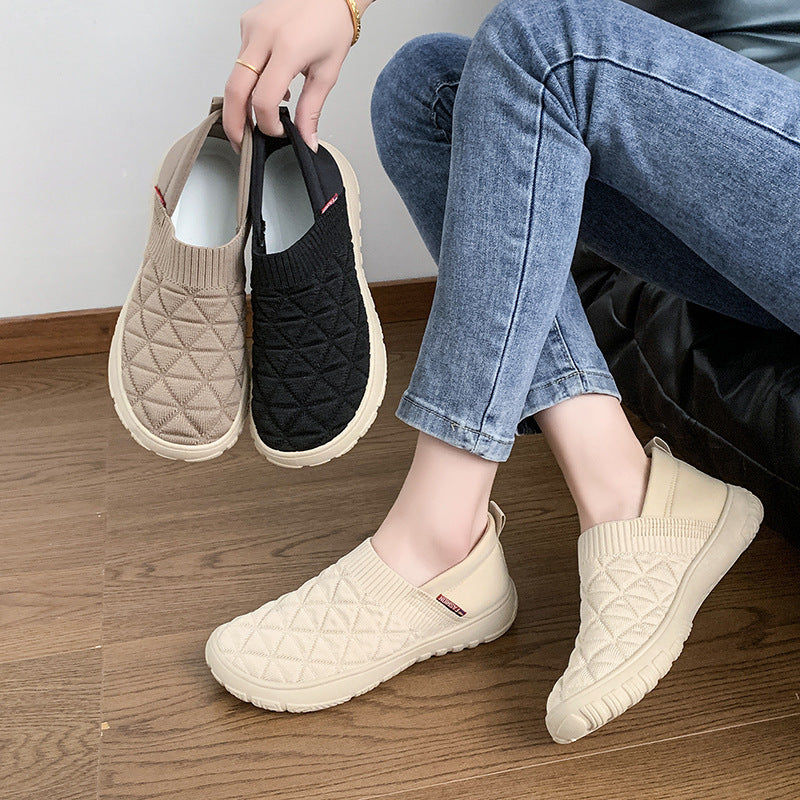 Damen Komfortable Slip-On Sneakers EB