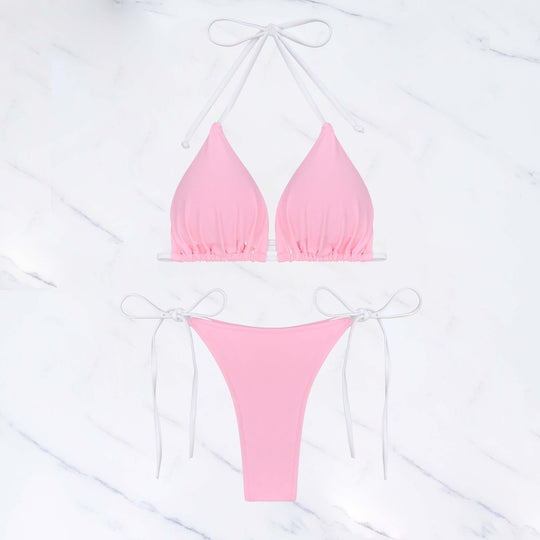 Damen Triangel-Bikini-Set mit verstellbaren Trägern EB