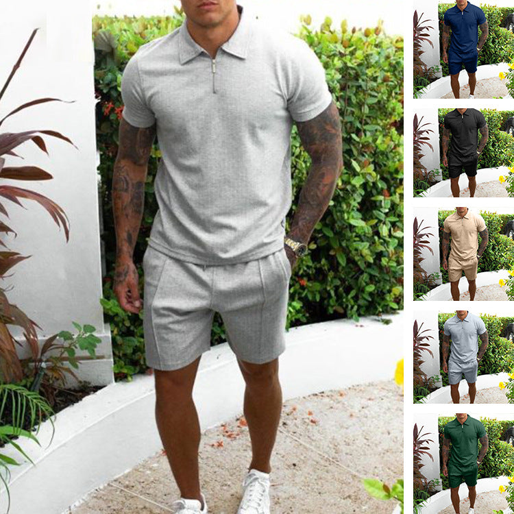 Herren Poloshirt und Shorts Set EB