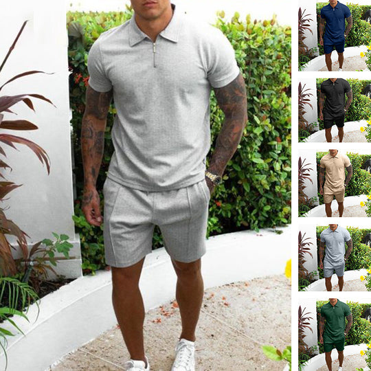 Herren Poloshirt und Shorts Set EB