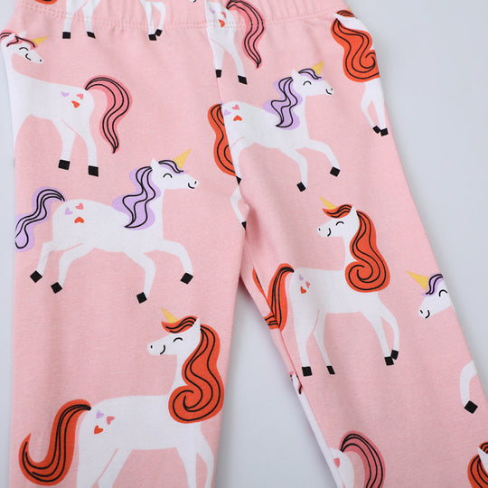 Mädchen Leggings mit niedlichen Einhorn-Motiven EB