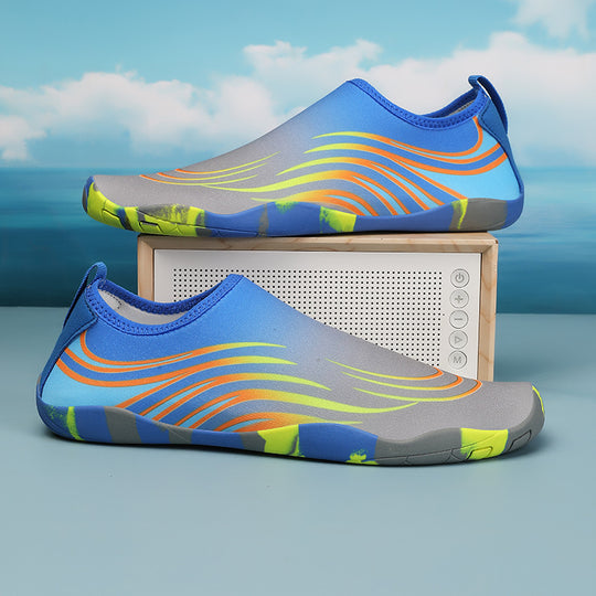 Damen flexible Aquaschuhe mit rutschfester Sohle und elastischem Schnürsystem EB