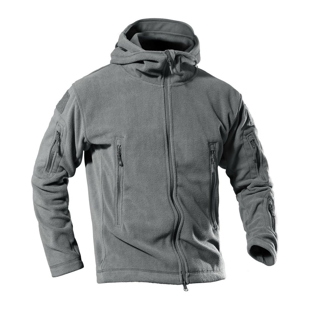 Herren Fleecejacke mit multifunktionalen Reißverschlusstaschen EB