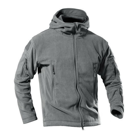 Herren Fleecejacke mit multifunktionalen Reißverschlusstaschen EB