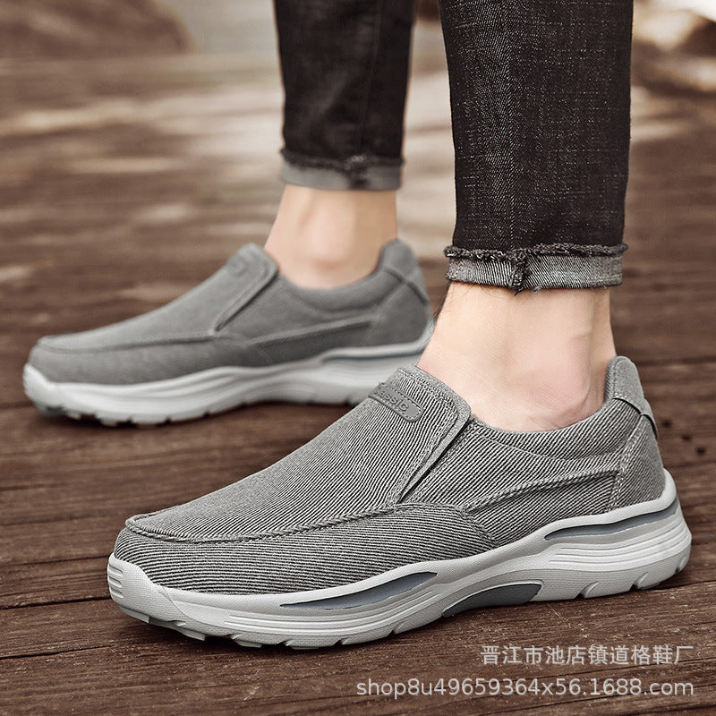 Damen Bequeme Slip-On Sneakers mit elastischem Obermaterial und rutschfester Sohle EB