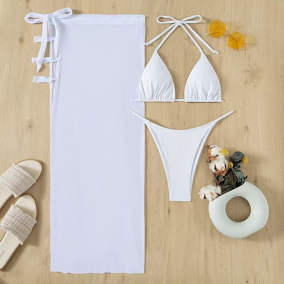 Damen Triangel-Bikini-Set mit eleganter Wickeloptik EB