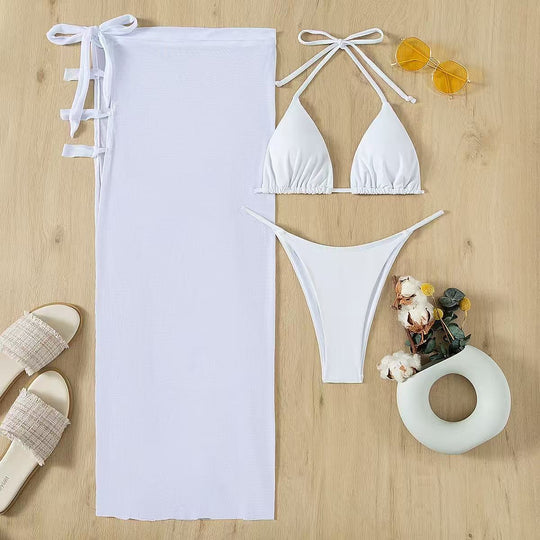 Damen Triangel-Bikini-Set mit eleganter Wickeloptik EB