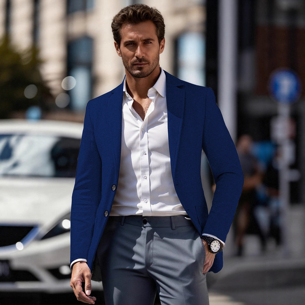 Herren eleganter Business-Anzugblazer mit schmaler Passform EB