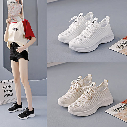 Damen Atmungsaktive Freizeitsneaker mit flexibler Sohle und modernem Design EB