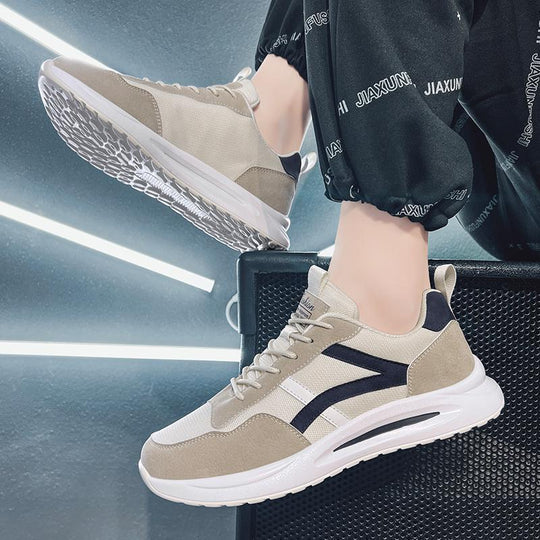 Damen Leichte Fitness-Sneakers mit atmungsaktiver Mesh-Oberfläche und dämpfendem Sohlenprofil EB