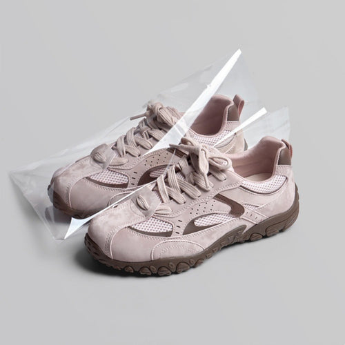 Damen sportliche Sneaker mit innovativer Oberflächenstruktur und rutschfester Sohle EB