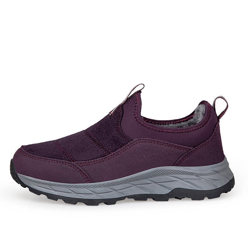 Damen Komfortable Winter Sneakers mit elastischem Klettverschluss EB