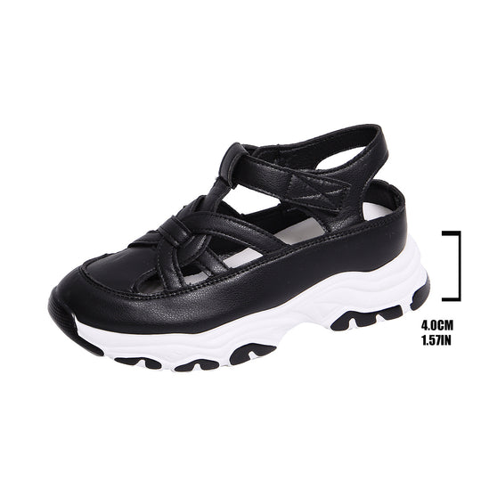 Damen Sneaker Sandalen mit komfortablem Riemendesign und atmungsaktiver Oberflächenstruktur EB