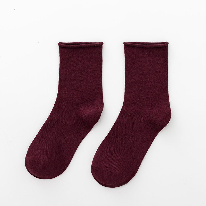 Damen Komfortable Baumwollsocken im klassischen Stil EB