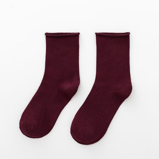 Damen Komfortable Baumwollsocken im klassischen Stil EB