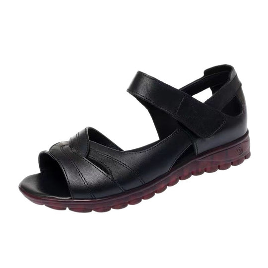 Damen Bequeme Riemchen-Sandalen mit atmungsaktiver Oberfläche und weicher Sohle EB