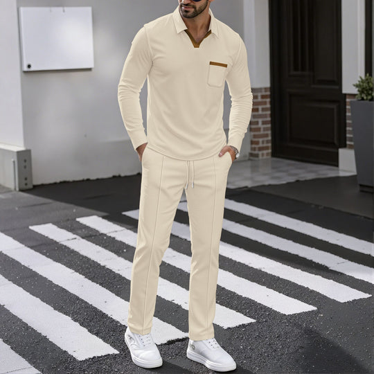 Herren Kombi-Outfit mit Poloshirt und Jogginghose EB