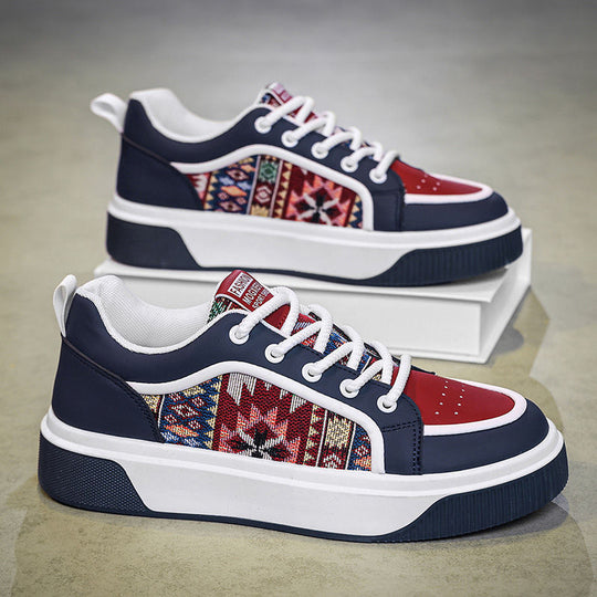 Damen modische Sneakers mit einzigartigem Ethno-Muster und bequemer Sohle EB