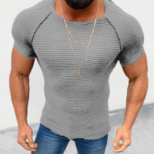 Herren figurbetontes Kurzarmshirt EB
