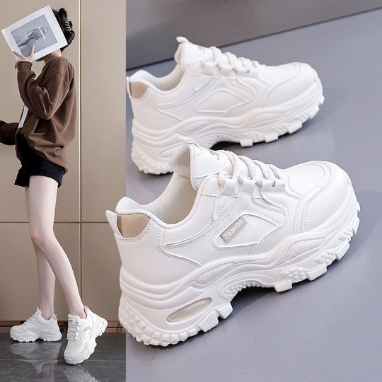 Damen Chunky Sneakers mit robuster Profilsohle und atmungsaktivem Obermaterial EB
