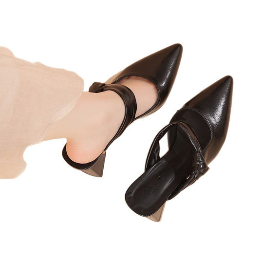 Damen Slingback High Heel Schuhe mit elegantem Riemchen EB