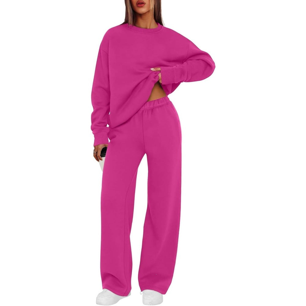 Damen nan lässiges Sweatshirt und weite Jogginghose Set EB