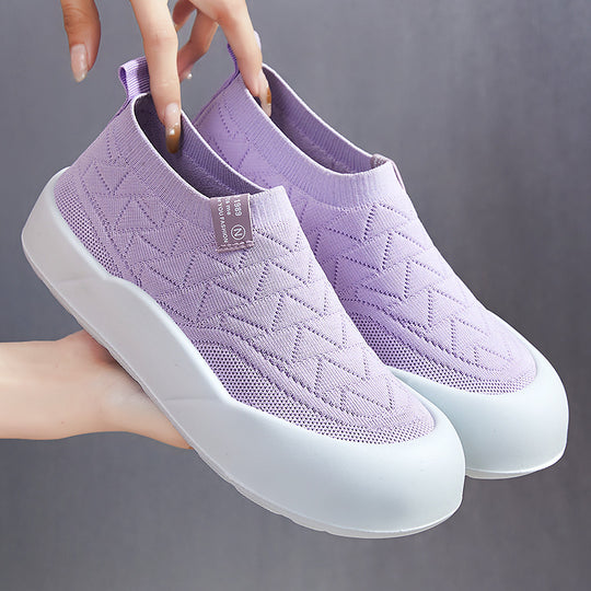 Damen Atmungsaktive Sneaker mit flexiblem Strickdesign EB
