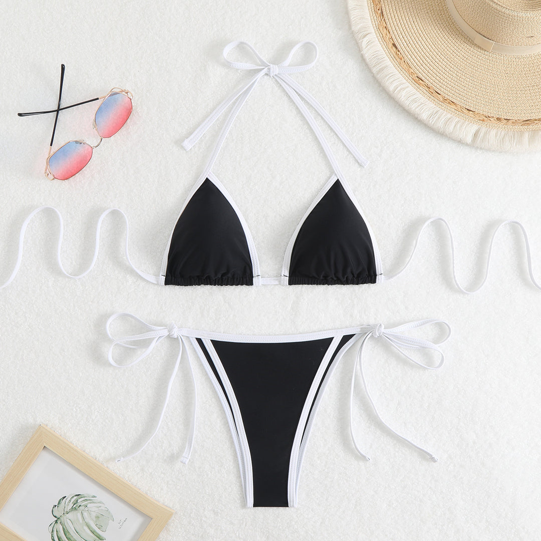 Damen Triangel-Bikini mit verstellbaren Trägern EB