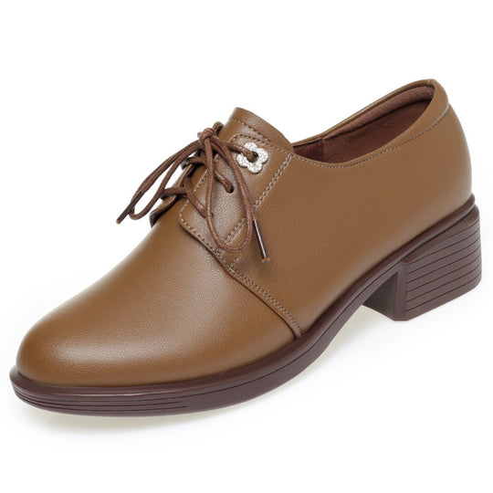 Damen Elegante Schnürschuhe mit modischem Absatz und komfortablem Innenfutter EB