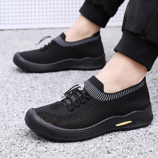 Damen Sportliche Freizeitschuhe mit elastischem Schnürsystem und rutschfester Sohle EB