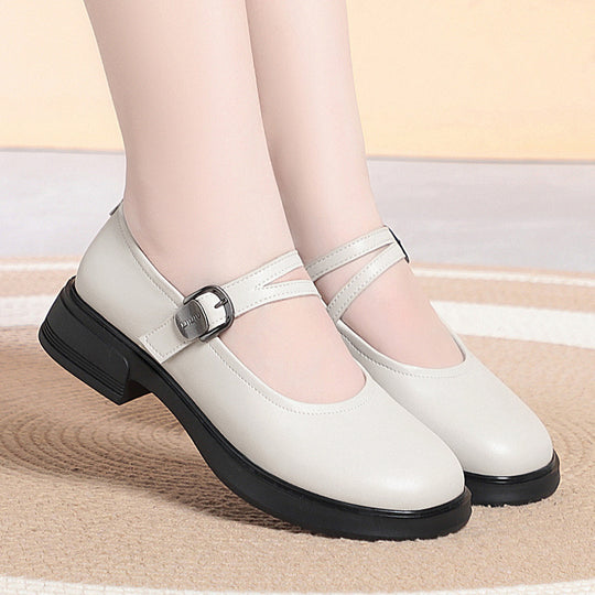 Damen Komfortable Ballerinas mit verstellbarem Riemen EB